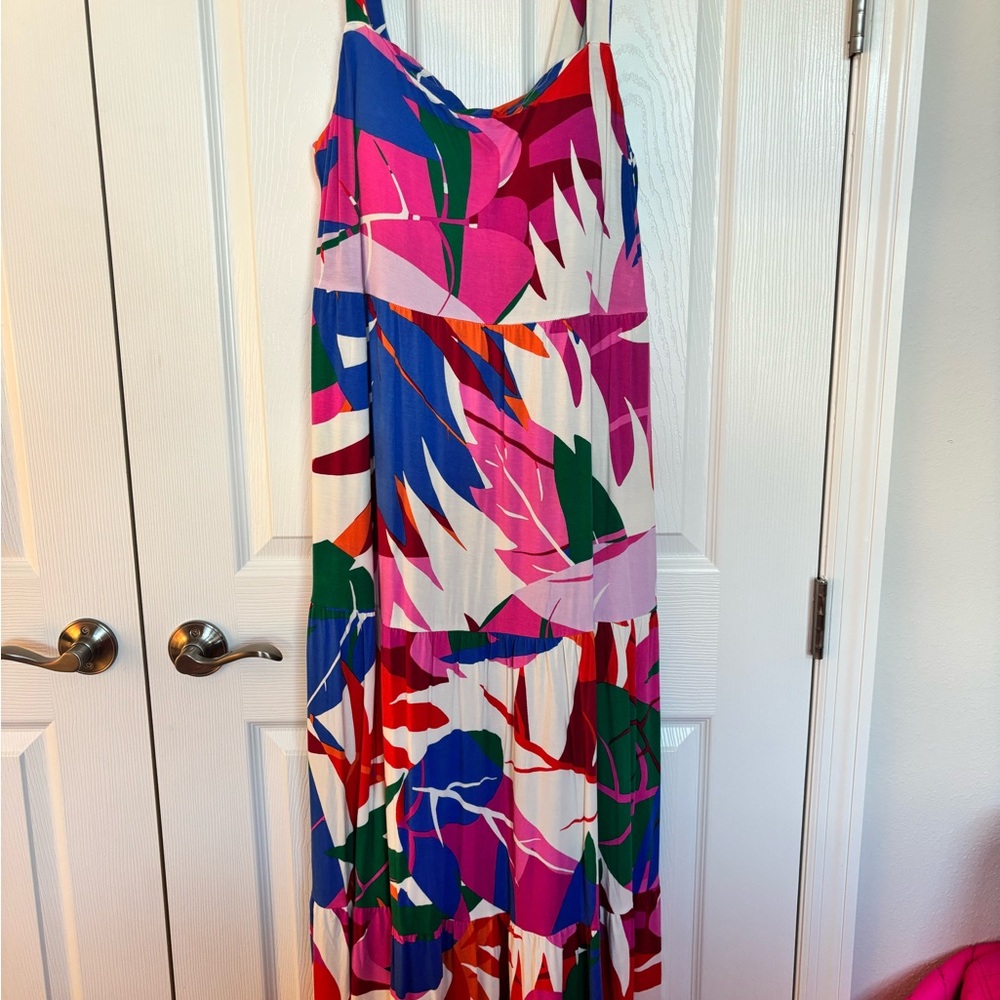 Colorful Abstract Maxi Dress